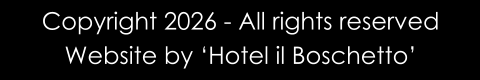 Copyright 2026 - All rights reserved Website by ‘Hotel il Boschetto’