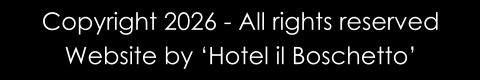 Copyright 2026 - All rights reserved Website by ‘Hotel il Boschetto’